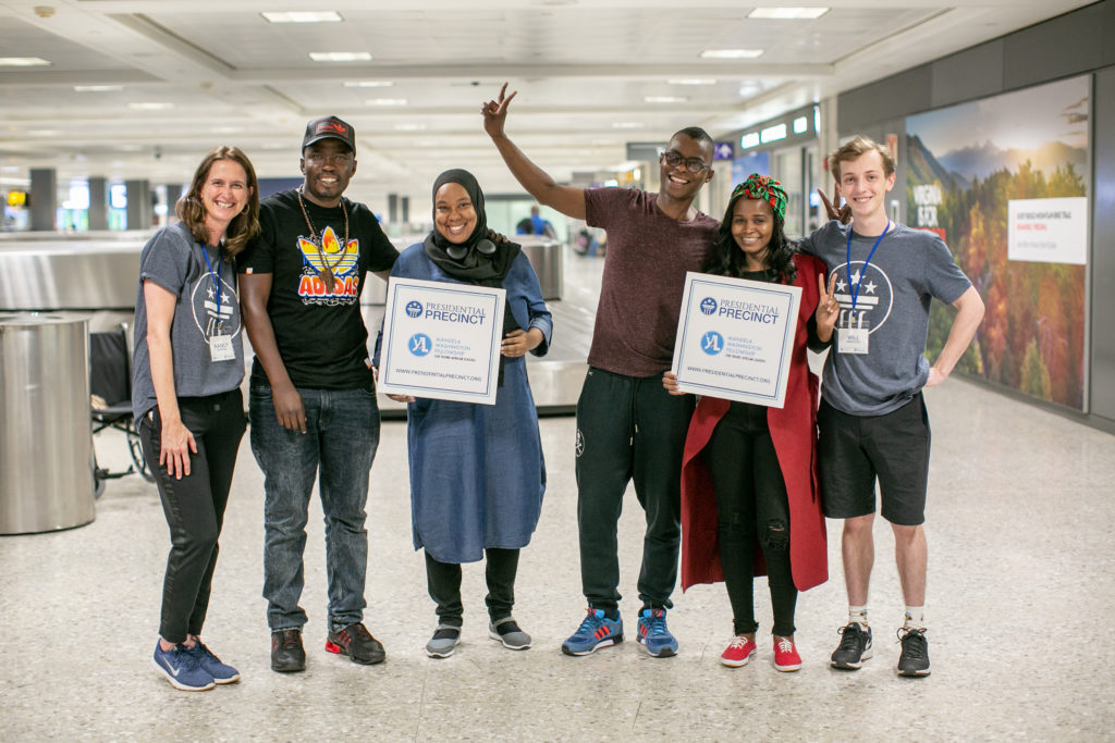 2019 Mandela Washington Fellows at the Airport