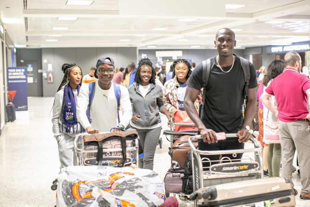 Mandela Washington Fellows upon arrival