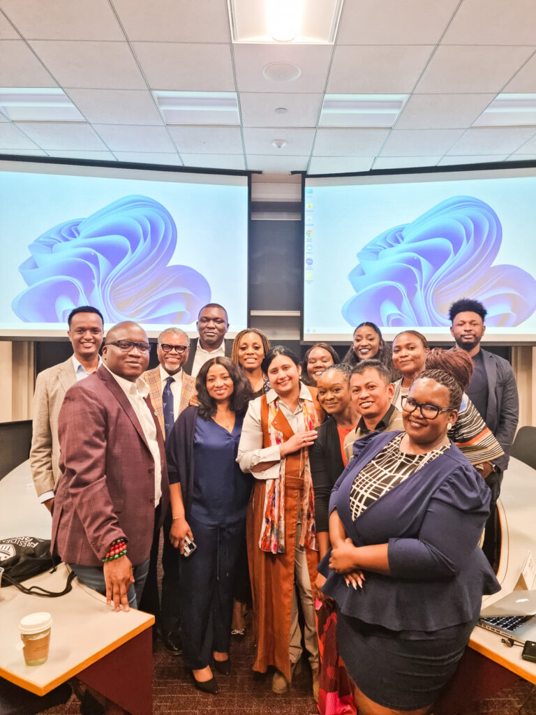 corporate leaders class with professor vidya mani